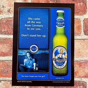 2005 St Pauli Girl Beer From Germany Don't Stand Her Up Original Vtg PRINT‎ AD